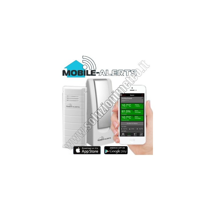 KIT La Crosse MA 10001 Mobile-Alerts Gateway LAN e Sensore wireless di temperatura