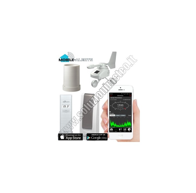 KIT La Crosse MA 10050 Mobile-Alerts Gateway LAN termoigrometro, anemometro e pluviometro wireless