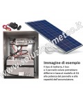 Kit alimentazione fotovoltaica 24H 50 Watt per garantire un carico di 3/4 watt per 4/5 giorni di cielo nuvoloso