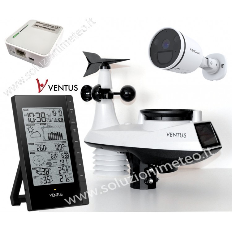 Kit SoluzioniMeteo.it Stazione meteo Ventus W835 + Meteobridge