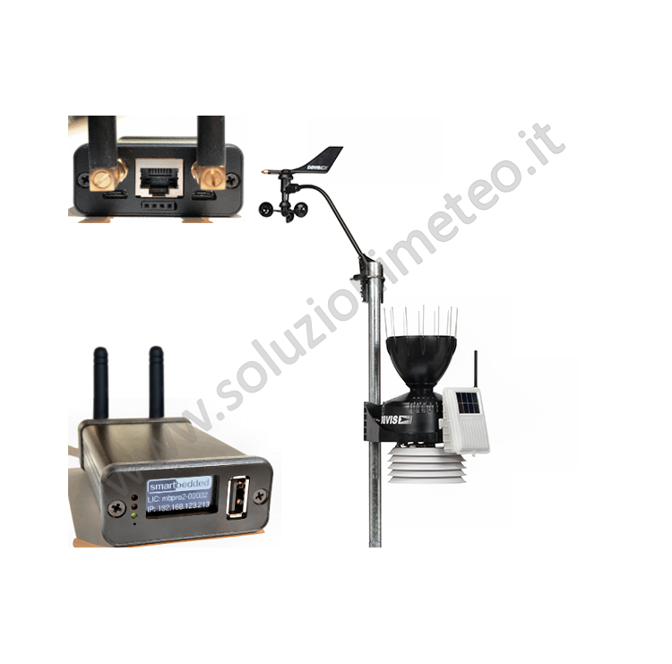 KIT soluzionimeteo.it - Gruppo sensori ISS Vantage PRO2 wireless + Meteobridge PRO2