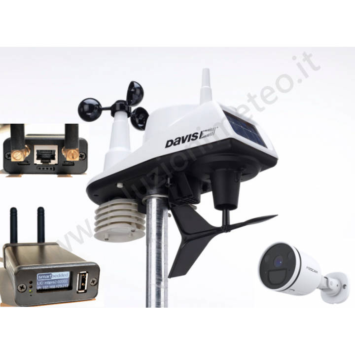 KIT soluzionimeteo.it - Gruppo sensori ISS Vantage Vue wireless + Webcam Wi-Fi HD + Meteobridge PRO2