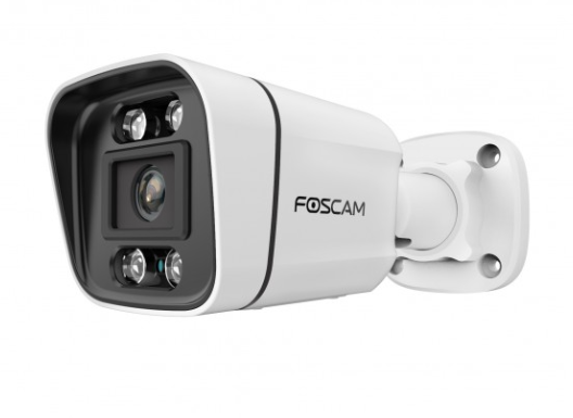 FOSCAM G4P-Telecamera IP Esterna 4 MP, Wi-Fi, con Visione Notturna, 20 m, Full HD 2 K, rilevamento di Movimento, Bianco, 1 Unità (Confezione da 1